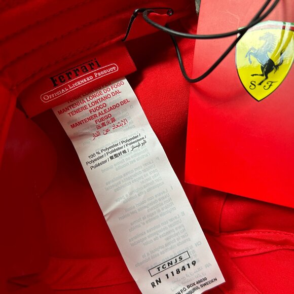 F1 Scuderia Ferrari New Race Check Cap (NWT) - Picture 10 of 11